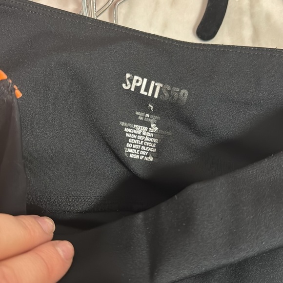 SPLITS59 Black Colorful Performance Workout Athletic Leggings Size Small - Picture 8 of 8